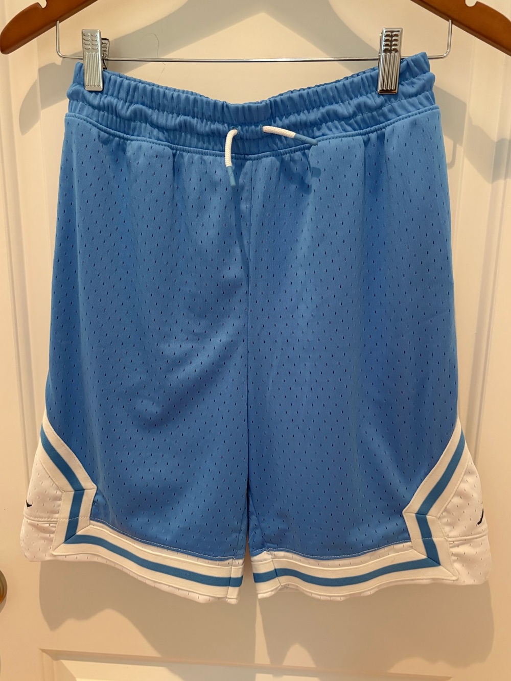 Nike Air Jordan Light Blue Boys Athletic Mesh Shorts